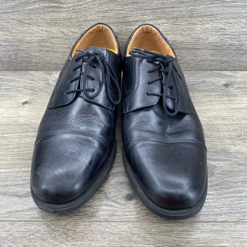 Florsheim Cap Toe Oxford Mens Size 11D Black Leather Comfortech 12138-001
